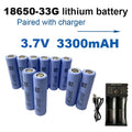 Batería Recargable 18650 3.7V Pack x2