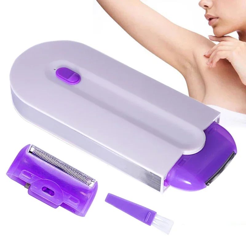 Cortadora de pelo profesional indolora, Afeitadora eléctrica táctil de piel, recargable por USB, para mujer, cuerpo, cara, pierna, Bikini, cortadora de pelo de mano para mujer