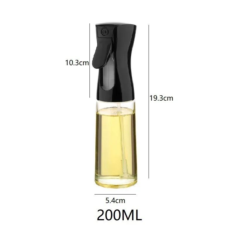 Spray de aceite para cocinar, botella dispensadora de aceite de oliva, pulveriza