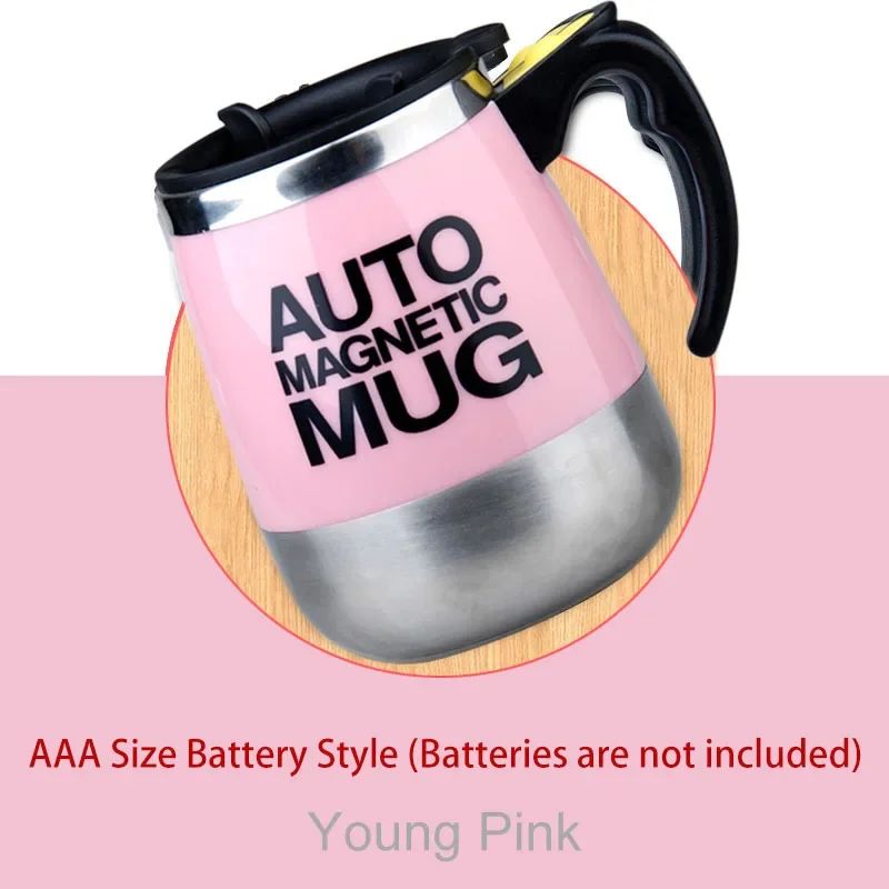 Taza magnética automática para mezclar café y leche, vaso de acero inoxidable 304, batidora creativa, mezclador inteligente, tazas térmicas, novedad