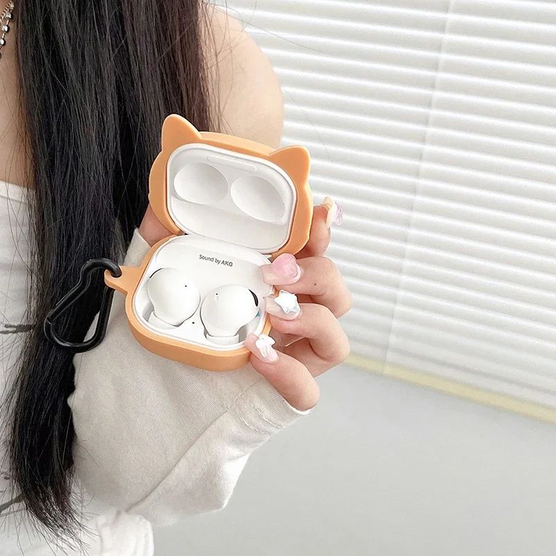 Funda bonita Shiba Inu Cool Bulldog para Samsung Galaxy Buds Pro Live 2 Buds2 Pro, carcasa protectora para Galaxy Buds FE