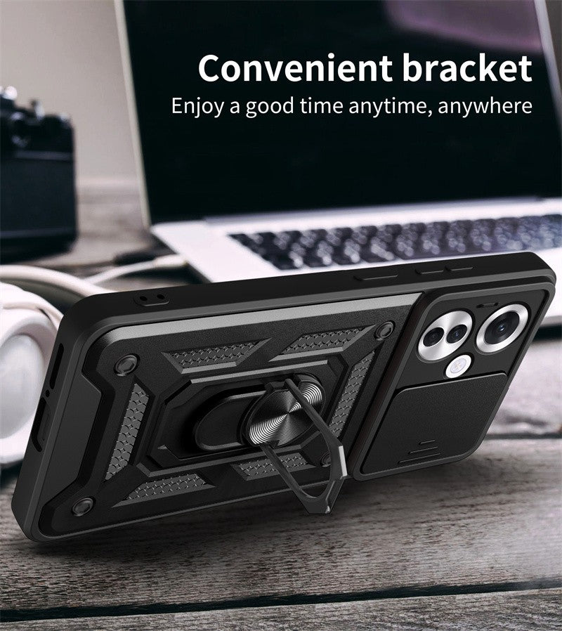 Funda para OPPO Reno11F 5G, Protector de cámara con lente deslizante, armadura a prueba de golpes, Coque para OPPO Reno11 F Reno 11F 11 F 5G