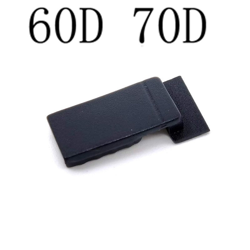 Nueva cubierta de goma para puerta de batería para Canon 60D 70D 1100D 5D2 5D4 5D3 6D 7D 1200D 1300D 1500D pieza de reparación para cámara digital