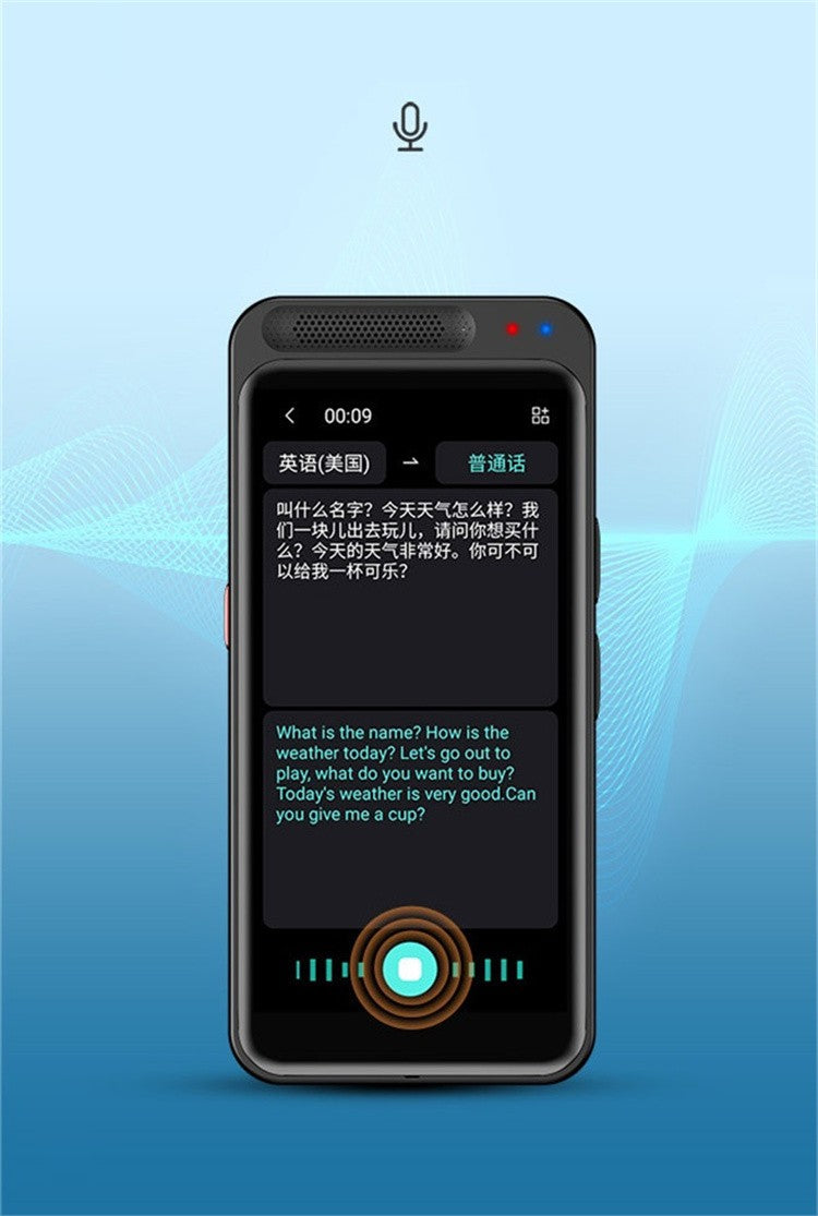 Traductor de Voz Inteligente Portátil Z6, Grabación Instantánea, 139 Idiomas, Traducción Inteligente en Tiempo Real, Máquina de Traducción Offline