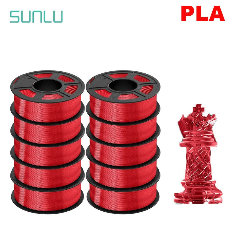 Filamento SUNLU 3D PLA/PLA PLUS de 10 kg (22 lb), 1.75 mm, Filamento para Impresora 3D, Ecológico y de Alta Resistencia