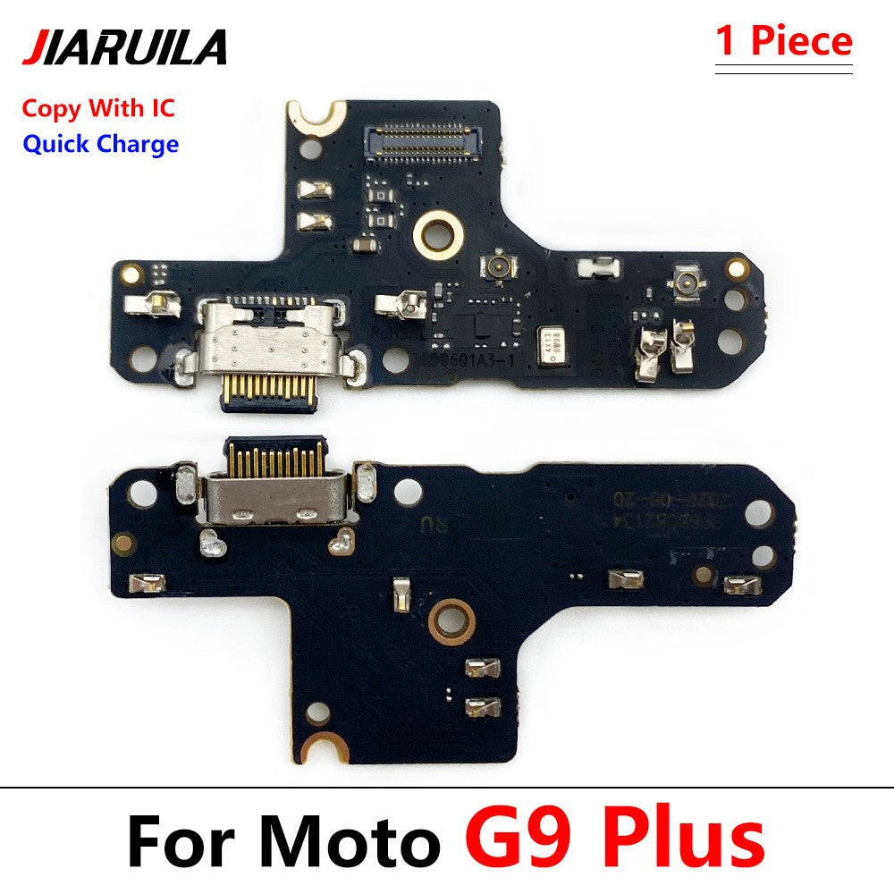 Para Motorola Moto G10 G20 G30 G50 G60 G100 E6 E7 Plus G8 Play G9 Plus conector de carga USB placa de puerto reemplazo flexible