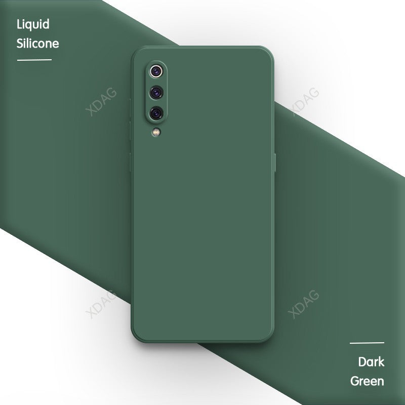Funda básica de Color caramelo puro para Xiaomi Mi 9 Mi9 SE Pro Lite Explorer 9SE 9Pro 9Lite Funda trasera de silicona líquida cuadrada suave
