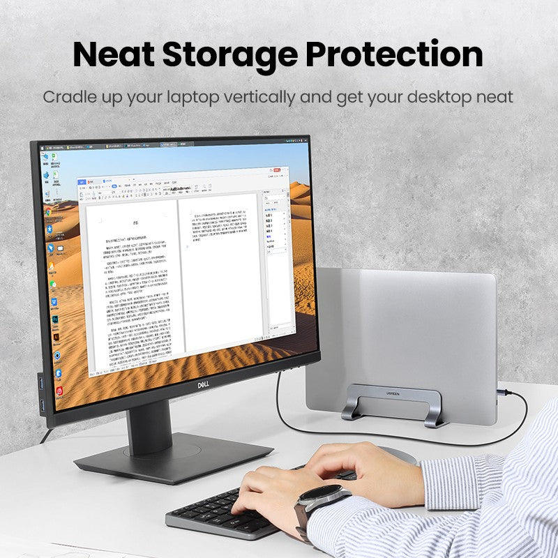 Soporte Vertical para ordenador portátil UGREEN para MacBook Air Pro, soporte plegable de aluminio para portátil, soporte para tableta MacBook Pro