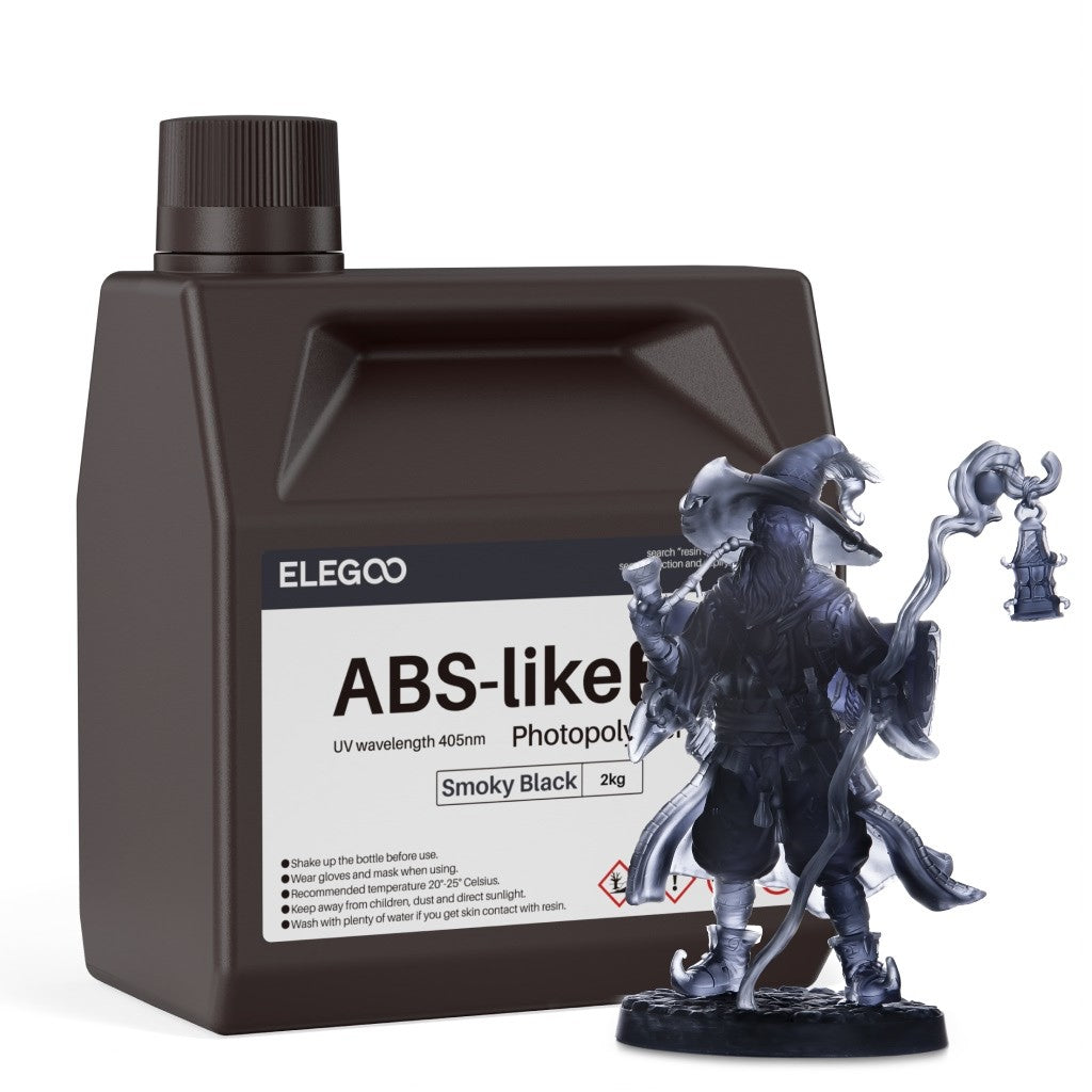 Resina para Impresora 3D Tipo ABS de ELEGOO, Resina de Fotopolimerización Estándar Tipo ABS de 405nm para Impresión 3D LCD, 1000g