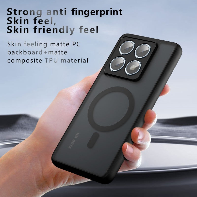 Funda protectora magnética para Xiaomi 14T Pro Armor Funda para Mi 14T Mi14T Pro Funda de teléfono transparente mate a prueba de golpes