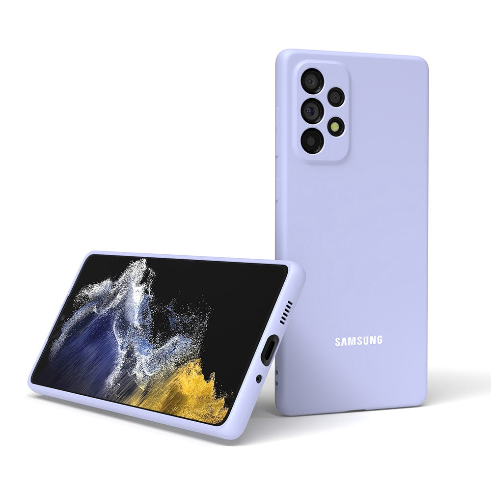 Para Samsung Galaxy A55 A73 A53 A33 A72 A52 A70 A50 A50S A12 funda trasera de silicona líquida para teléfono funda protectora