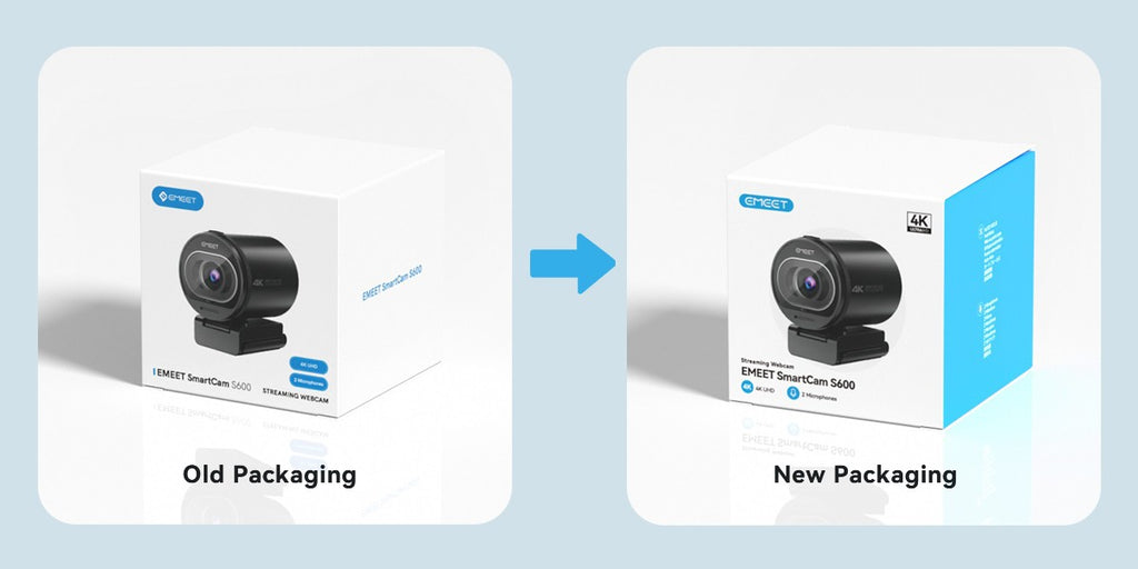 Cámara Web 4K 1080P 60FPS con Enfoque Automático, Cámara Web para Transmisión en Vivo EMEET S600 con Micrófonos y Cubierta de Privacidad para Tiktok/YouTube