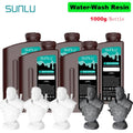 Resina ABS lavable con agua SUNLU de 5 kg, 1000 g/botella, resina fotopolímera de curado UV rápido de 405 nm para impresión 3D LCD