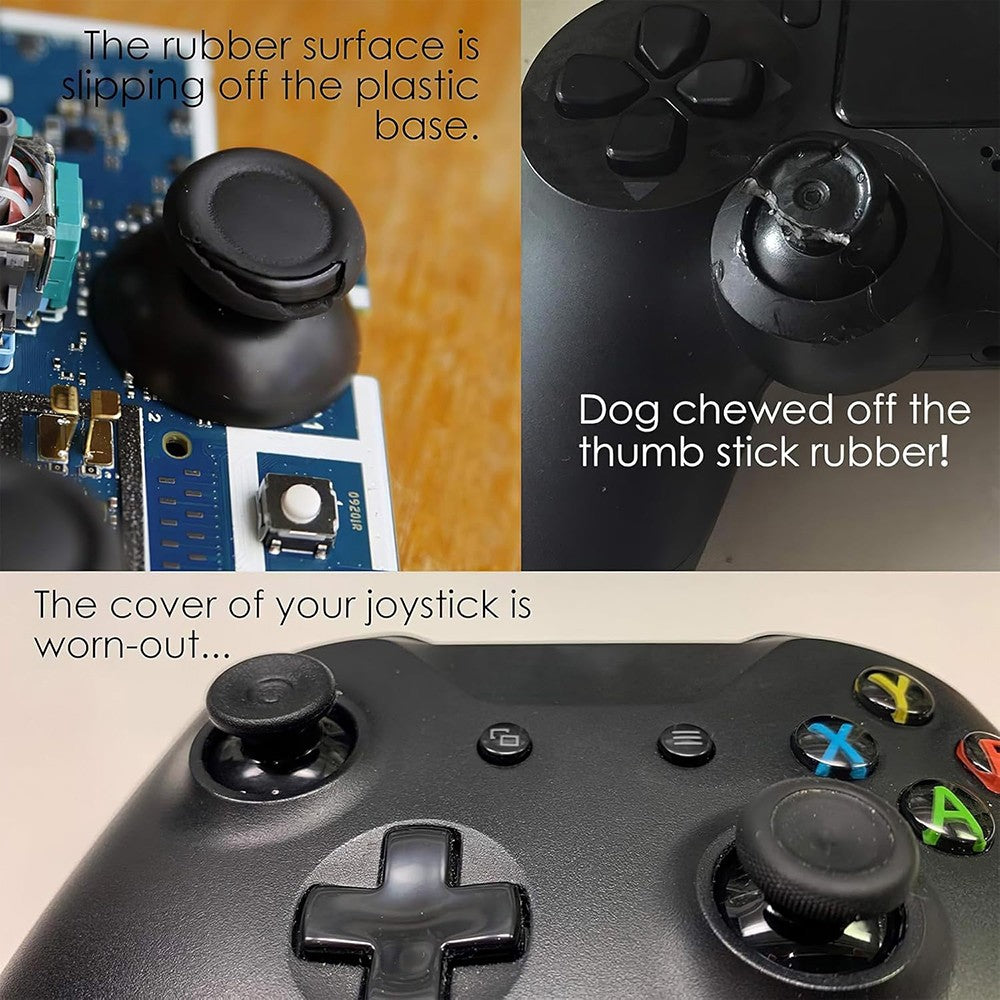 20 piezas de repuesto de palancas analógicas 3D para PS5, PS4, PS3, PS2, controlador de pulgar para XBOX Series 360, accesorio de cubierta de Joystick