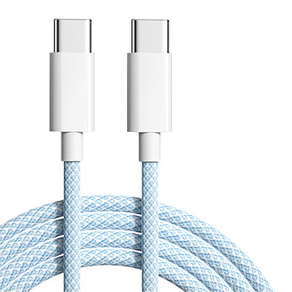 60W 6A USB tipo C a tipo C Cable línea de datos para Iphone 15 16 Samsung Xiaomi carga rápida USB C a C Cable tipo C cargador de datos