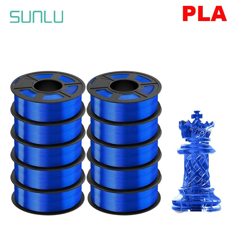 Filamento SUNLU 3D PLA/PLA PLUS de 10 kg (22 lb), 1.75 mm, Filamento para Impresora 3D, Ecológico y de Alta Resistencia