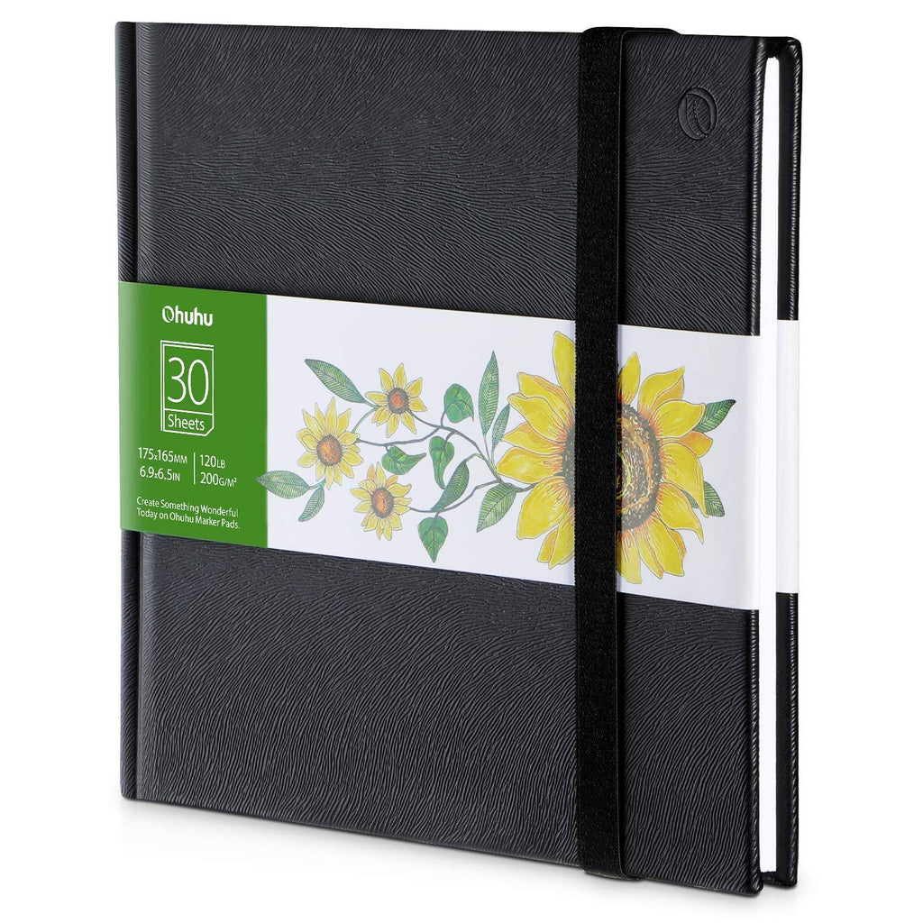 Ohuhu-alfombrillas marcadoras para bocetos de arte, cuaderno de tapa dura, pintura artística para estudiantes, libro de acuarelas, suministros escolares para bocetos de grafiti