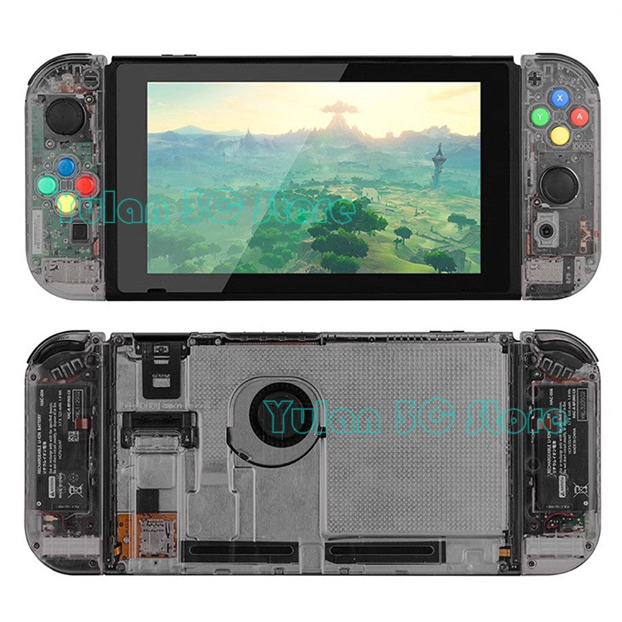 Nuevo NIntend Switch, carcasa de repuesto DIY, funda transparente para consola Nintendo Switch, accesorios de juego Joycon derecho e izquierdo
