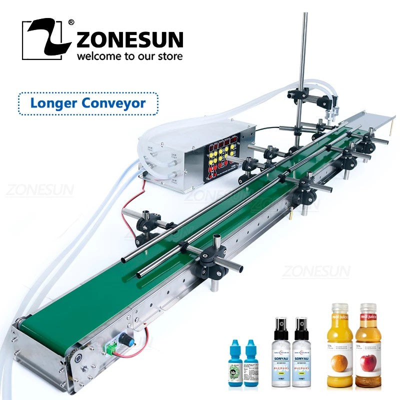 ZONESUN-filtro de aceite de Perfume automático, botella de agua para bebidas, máquina de llenado de líquidos resistente al calor de alta precisión, ZS-DPYT1500