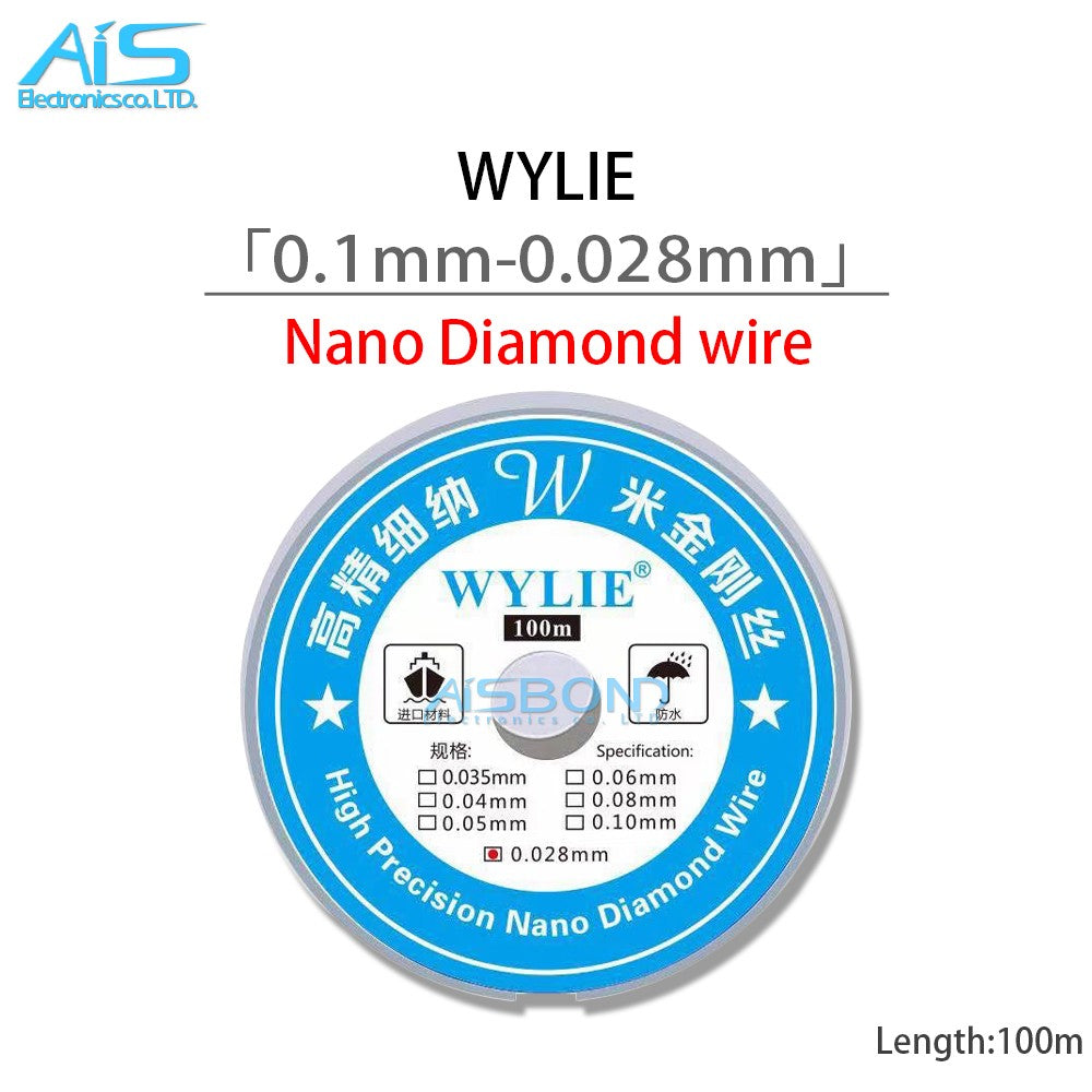 Línea de corte del separador de calefacción de pantalla LCD de alambre de acero de aleación de tungsteno de alambre de Nano diamante de alta precisión para Samsung Huawei iPhone