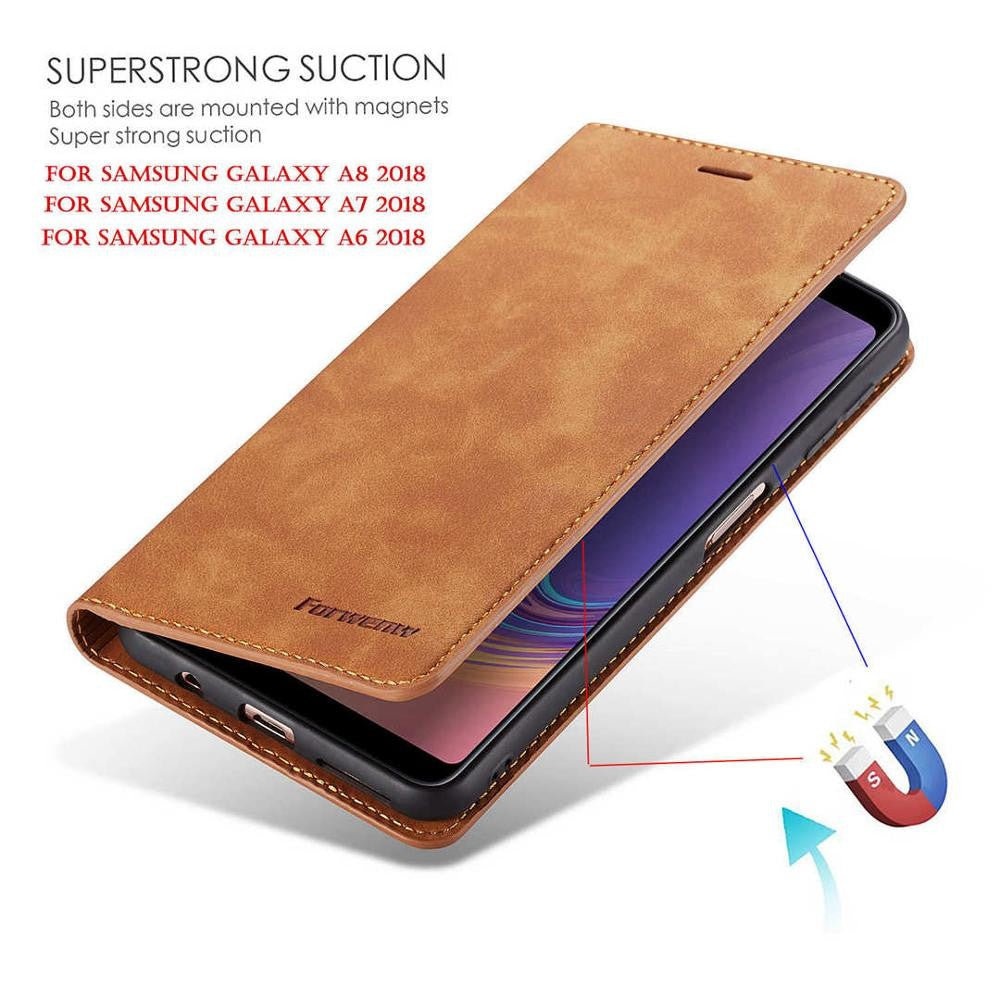 Funda de teléfono de cuero A14 A54 A34 A24 para Samsung Galaxy A05 A15 A25 A35 A55 A13 A23 A33 A53 5G, funda de libro con tapa, funda para tarjeta