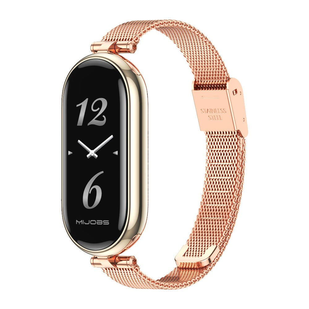 Correa para Xiaomi Mi Band 9 8 10 7 6 5 Pulsera inteligente Mujeres Niñas Moda Malla Metálica Correa de reloj Accesorios de repuesto Miband 9 10