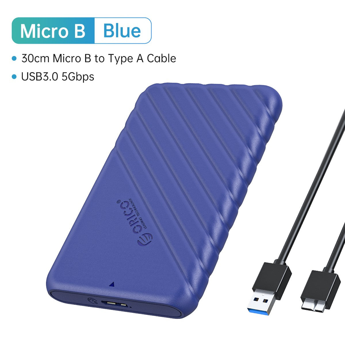 ORICO HDD externo 2,5 "funda HDD USB 3,0 a SATA 5Gbps funda de disco duro para 7-9.5mm 2,5 pulgadas SATA hd externo para PC