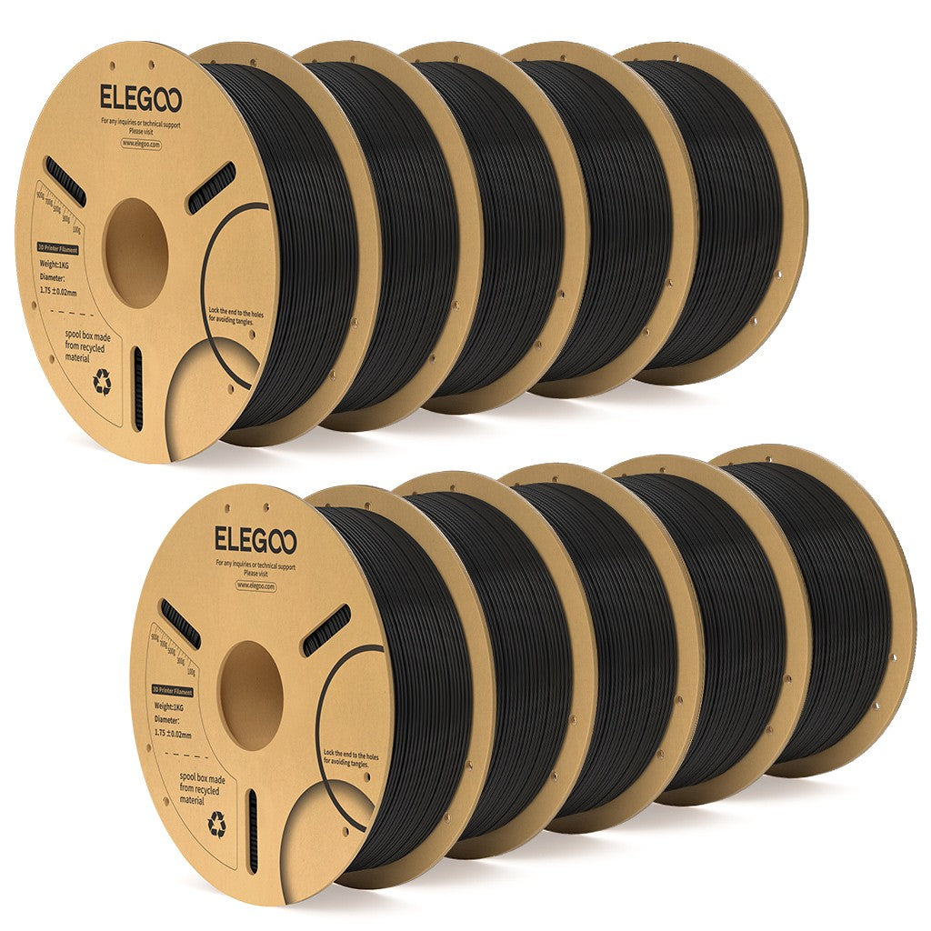Filamento ELEGOO PLA+ de 1.75mm, PLA 3D para Impresoras 3D, Material Compatible con la Mayoría de las Impresoras FDM (1KG/Carrete, 2.2 lbs)