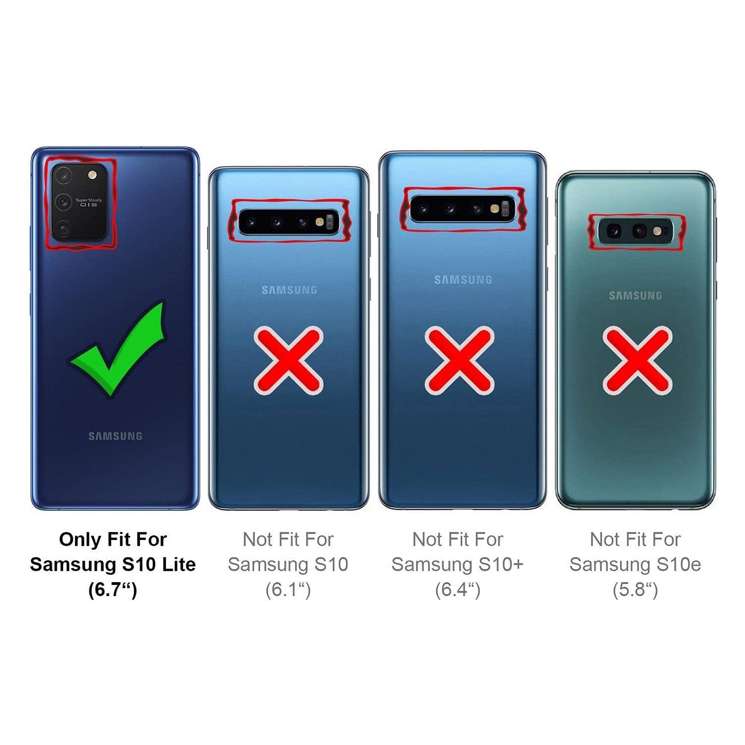 Para Samsung Galaxy S10 Lite Protector de pantalla de vidrio templado