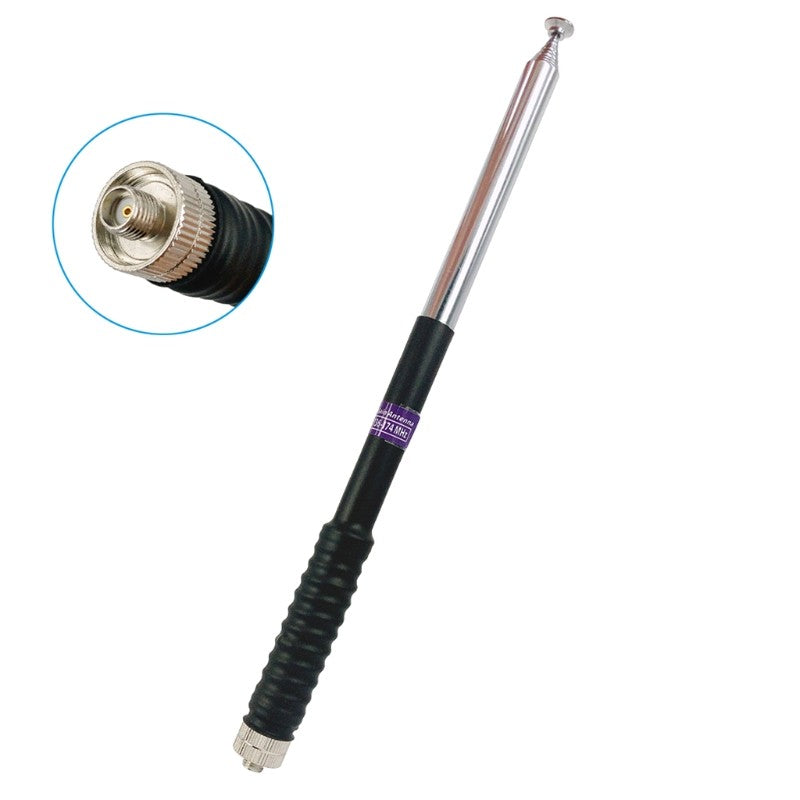 Antena telescópica para Baofeng NA-777S plus, barra de SMA-F de 103cm, VHF, 136-174MHz, alta ganancia, UV-9R, UV9R plus, UV-5R
