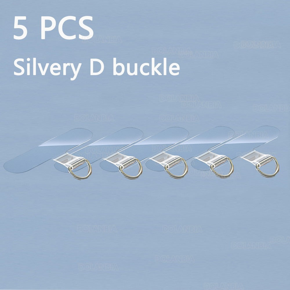 10/5 Uds. Accesorio de cordón transparente para teléfono móvil junta de Clip pestañas de sujeción flexibles parche de correa colgante antipérdida Universal para teléfono móvil