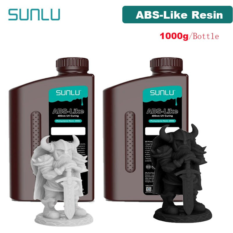 SUNLU resina UV 405nm fotopolímero tipo ABS impresora LCD líquido 2KG puede perforar roscas internas procesadas bajo olor alta dureza