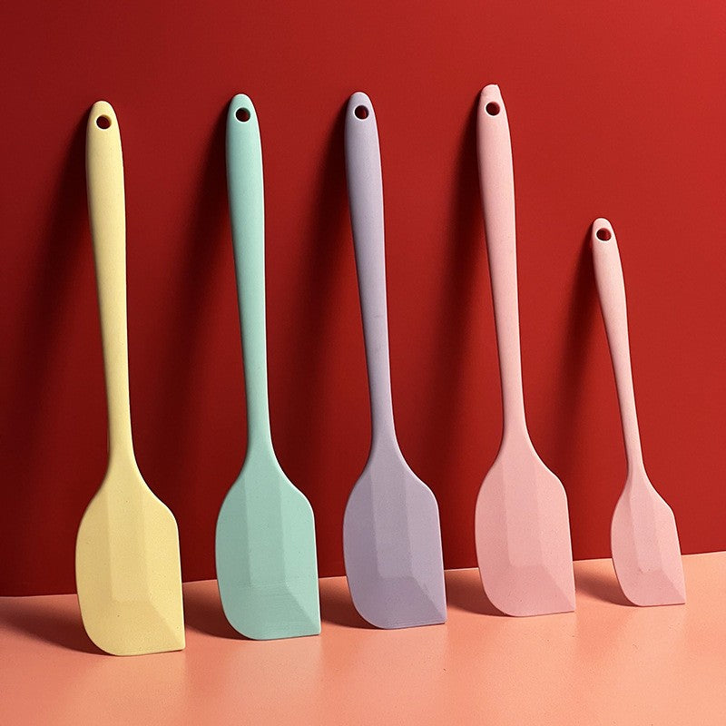 Espátula de crema de silicona antiadherente, herramientas de cocina resistentes al calor para hornear pasteles DIY