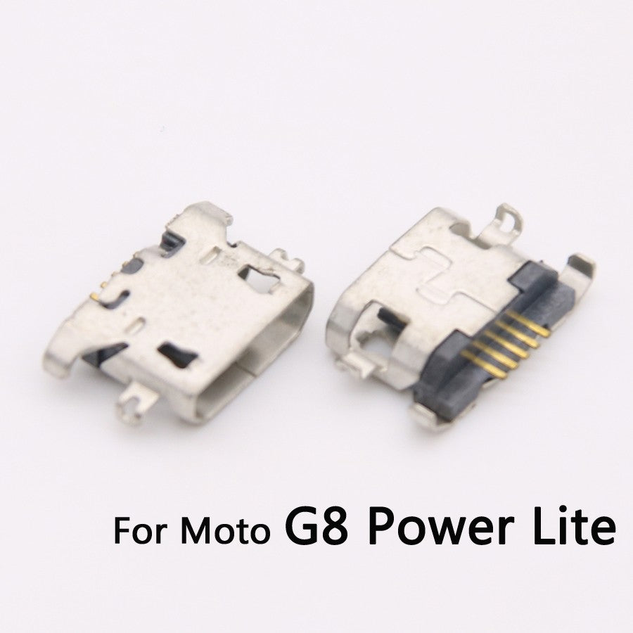 50 Uds conector Micro USB puerto de carga Jack Plug Dock para Motorola Moto G5 G5s G6 G7 G8 G9 Plus Play Power Lite piezas de reparación
