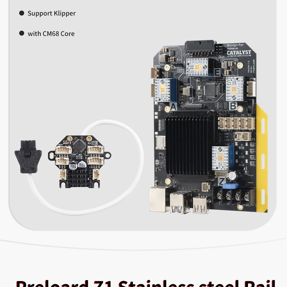 FYSETC Voron 0,2 R1 V1.1 Pro Corexy impresora 3d Kit actualizado con Kit catalizador V2.0 y placa base M36 Sailfish Hotend de alto flujo