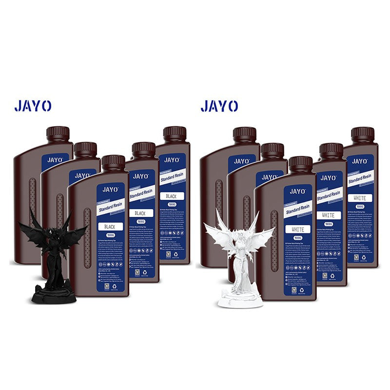 JAYO-lavabo de agua de resina 3D/como ABS/a base de plantas/líquido de resina de fotopolímero UV estándar de 10KG 405nm para materiales de impresora LCD 3D