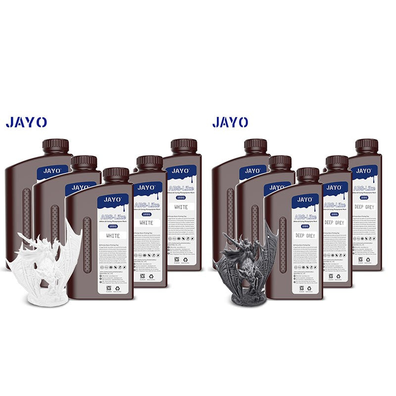 JAYO-lavabo de agua de resina 3D/como ABS/a base de plantas/líquido de resina de fotopolímero UV estándar de 10KG 405nm para materiales de impresora LCD 3D
