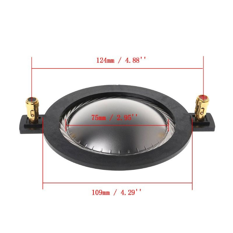 Altavoz película de titanio 34,5 44,5 51, 51, 72 74 núcleos Tweeter bobina de voz membrana película de titanio altavoz de agudos reparación piezas de bricolaje