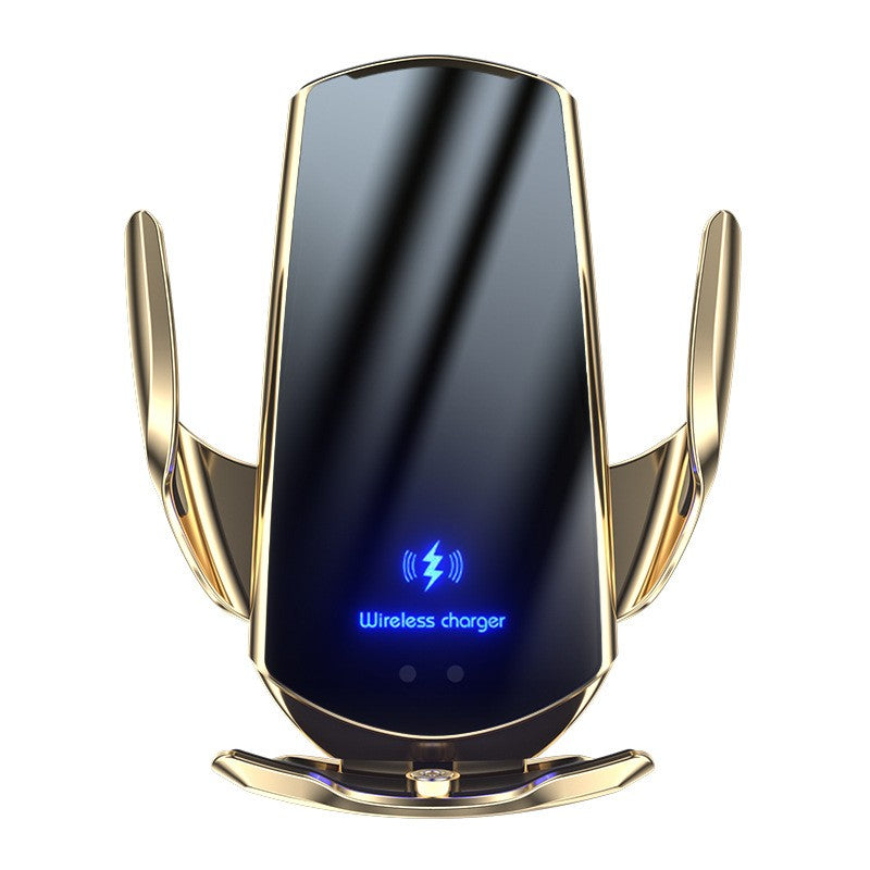 Cargador inalámbrico magnético para coche, soporte de teléfono para iPhone, Samsung, Xiaomi, inducción infrarroja, estación de carga rápida de 15W