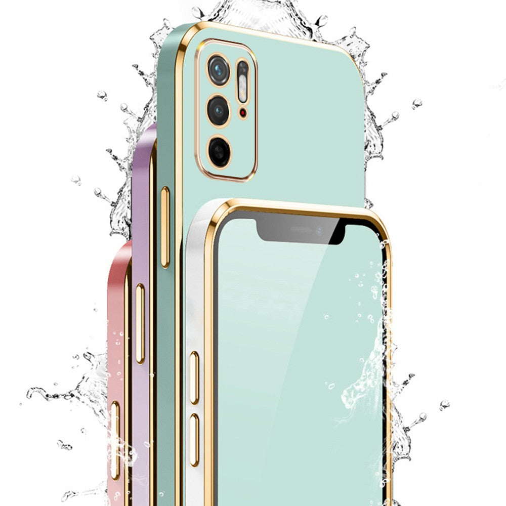 Para Xiaomi Poco M3 Pro 5G funda Poco M3 Pro funda M2103K19PG M2103K19PI funda de teléfono chapada cuadrada de lujo funda trasera a prueba de golpes