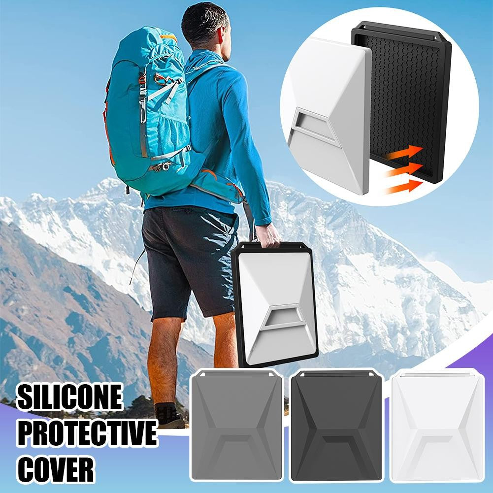 Para Starlink Mini funda protectora de silicona anticaída antideslizante lavable al aire libre impermeable carcasa portátil para Starlink Mini