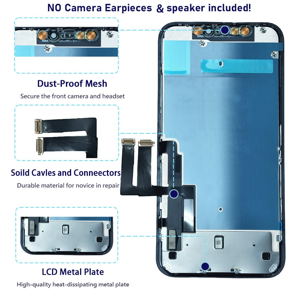 Pantalla OLED para iPhone 11 Pantalla LCD MONTAJE DE digitalizador con Pantalla táctil para iPhone 11 Reemplazo de Pantalla LCD