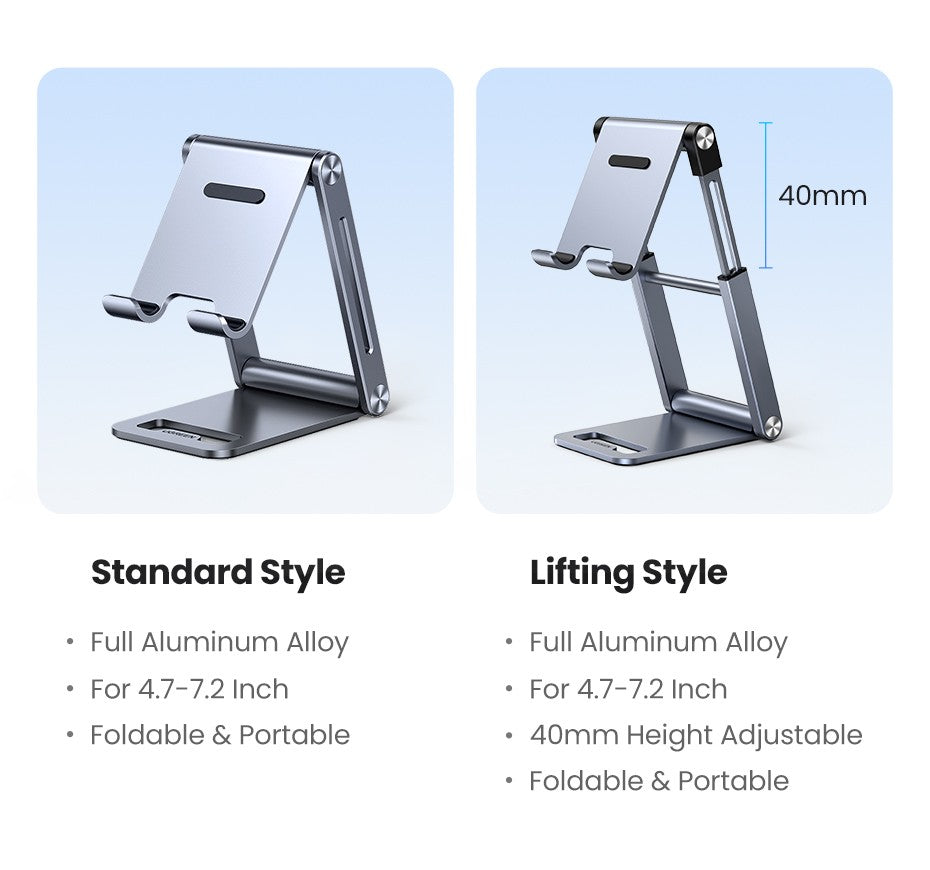 UGREEN-soporte ajustable de aluminio para teléfono móvil, accesorio de escritorio para iPhone 13, 12 Pro Max, tableta