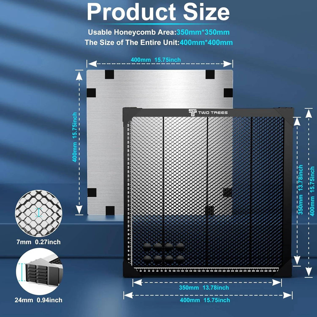TWO TREES Mesa de grabado láser CNC, máquina de corte láser, mesa de trabajo de panal para máquina cortadora de Co2 TS2 TTS-55, piezas de equipo de búsqueda láser