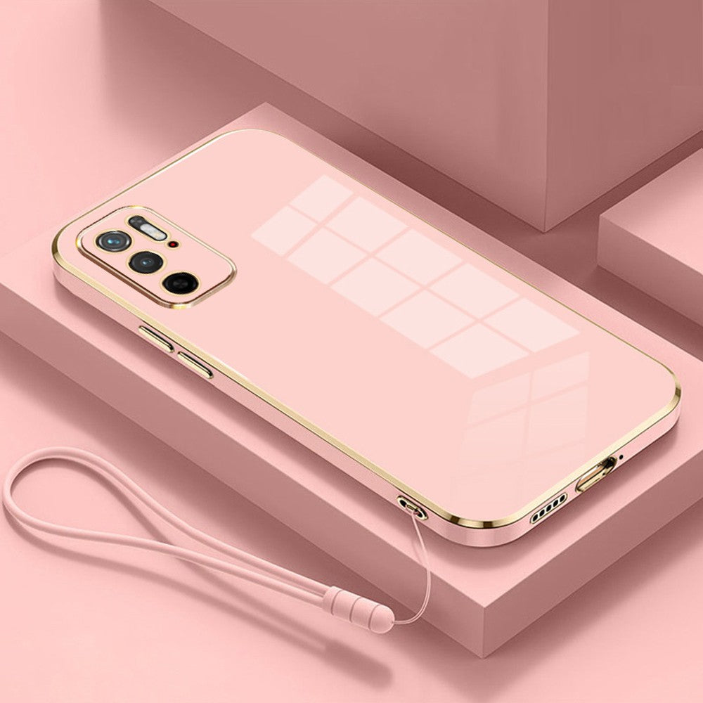 Para Xiaomi Poco M3 Pro 5G funda Poco M3 Pro funda M2103K19PG M2103K19PI funda de teléfono chapada cuadrada de lujo funda trasera a prueba de golpes
