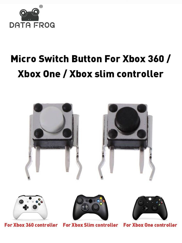 DATA FROG 10 Uds botones de repuesto piezas de reparación para Xbox One/Xbox Slim Gamepad LB RB interruptor teclas de parachoques para controlador Xbox 360