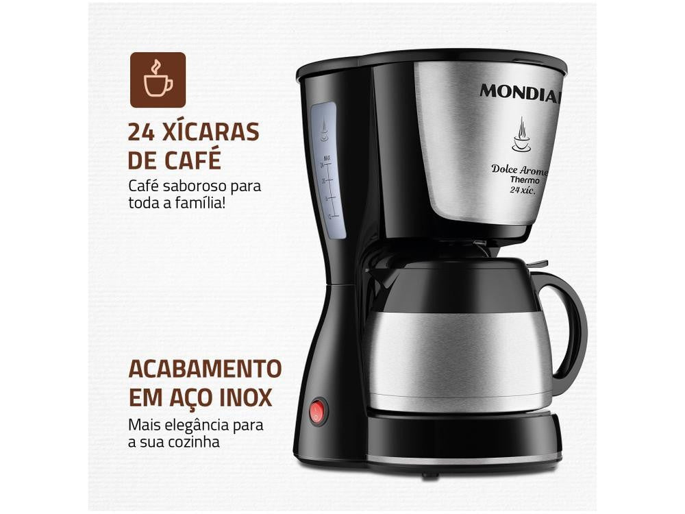Cafetera eléctrica Mondial Dolce Aroma Thermo, 110V