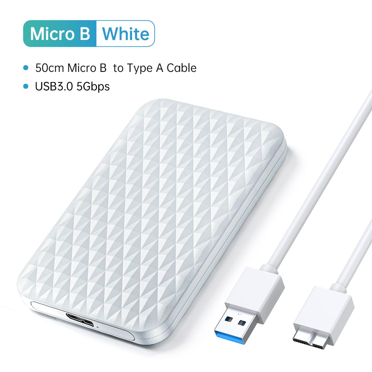 ORICO HDD externo 2,5 "funda HDD USB 3,0 a SATA 5Gbps funda de disco duro para 7-9.5mm 2,5 pulgadas SATA hd externo para PC