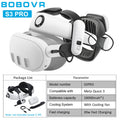 Correa para la cabeza BOBOVR para Meta Quest 3S VR S3 Pro Super Strap M3 Max con batería B100, M3 Pro con correa Halo de batería B2 M3 Mini