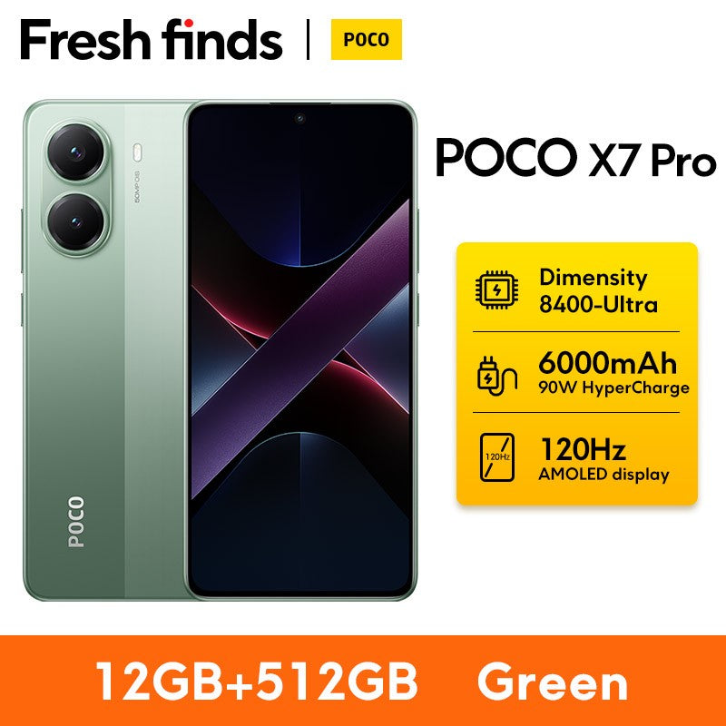 POCO X7 Pro 5G Versión Global Smartphone Dimensity 8400-Ultra 6000mAh 90W Carga 50MP Cámara con OIS NFC